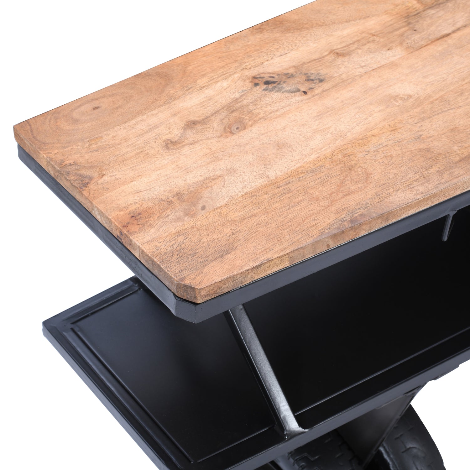 Glory Days Brown/Black Maverick Vintage Bi-Plane Console Bar - Ornate Home