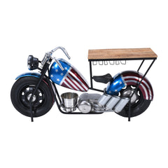 Glory Days Multicolor RWB Vintage Motorcycle Bar - Ornate Home