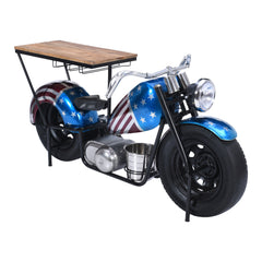 Glory Days Multicolor RWB Vintage Motorcycle Bar - Ornate Home