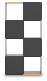 Glosmount Cherry/Light Brown Eight Cube Organizer (Online Special Price) - Ornate Home