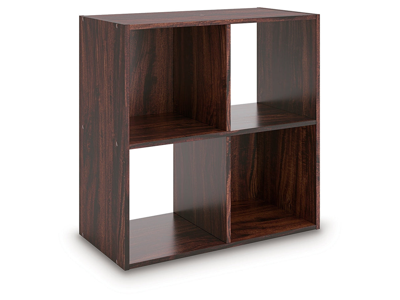 Glosmount Cherry/Light Brown Four Cube Organizer (Online Special Price) - Ornate Home