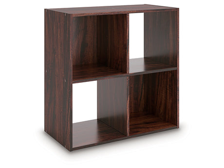 Glosmount Cherry/Light Brown Four Cube Organizer (Online Special Price) - Ornate Home