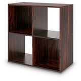 Glosmount Cherry/Light Brown Four Cube Organizer (Online Special Price) - Ornate Home
