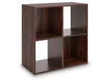 Glosmount Cherry/Light Brown Four Cube Organizer - Ornate Home