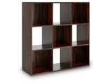 Glosmount Cherry/Light Brown Nine Cube Organizer (Online Special Price) - Ornate Home