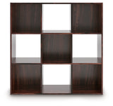 Glosmount Cherry/Light Brown Nine Cube Organizer (Online Special Price) - Ornate Home