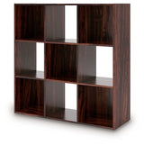 Glosmount Cherry/Light Brown Nine Cube Organizer (Online Special Price) - Ornate Home