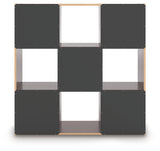 Glosmount Cherry/Light Brown Nine Cube Organizer (Online Special Price) - Ornate Home
