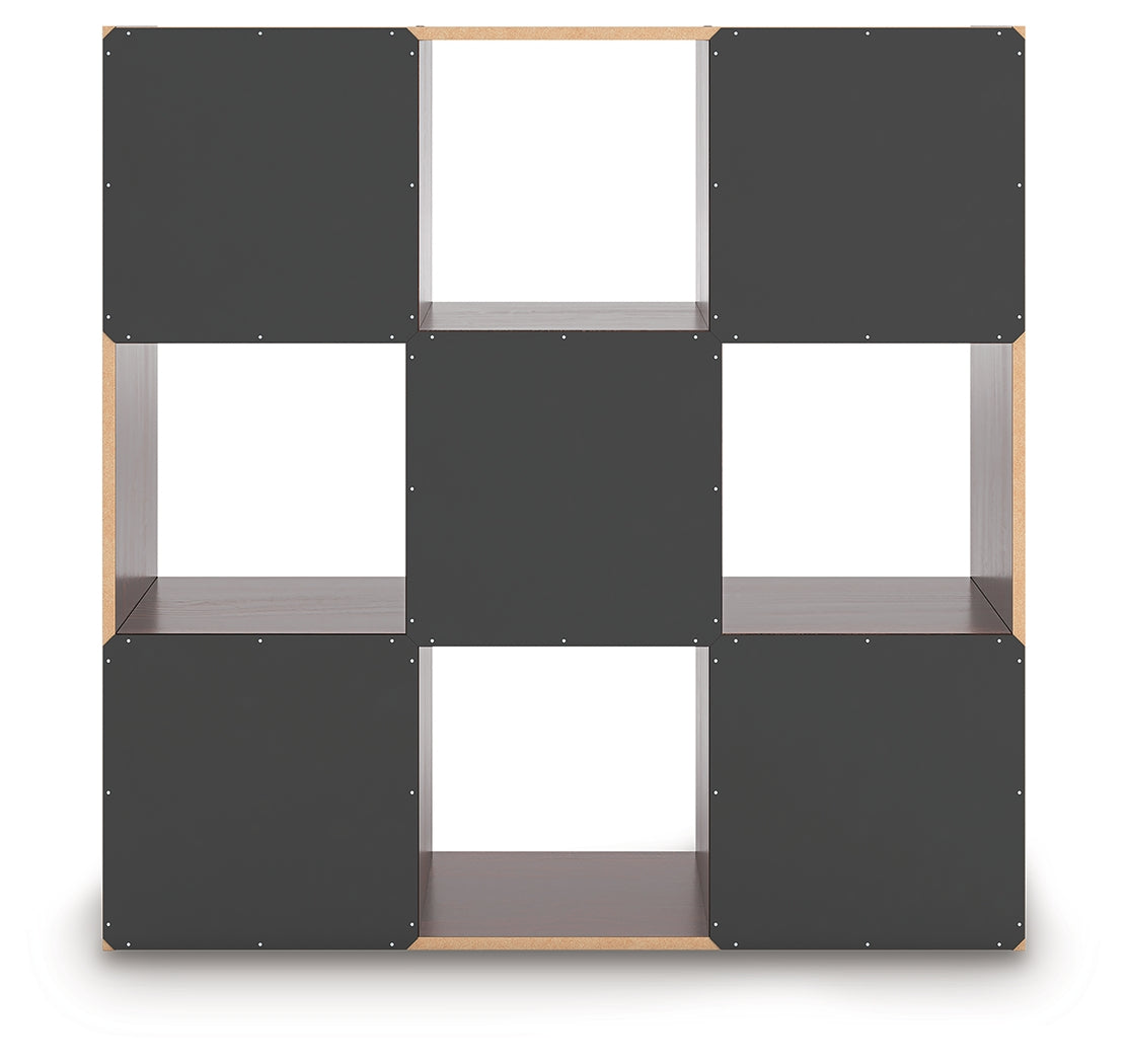 Glosmount Cherry/Light Brown Nine Cube Organizer (Online Special Price) - Ornate Home