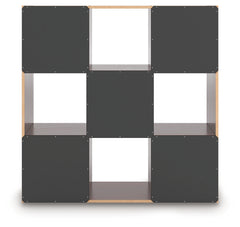 Glosmount Cherry/Light Brown Nine Cube Organizer - Ornate Home