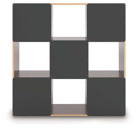 Glosmount Cherry/Light Brown Nine Cube Organizer - Ornate Home