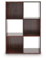 Glosmount Cherry/Light Brown Six Cube Organizer (Online Special Price) - Ornate Home