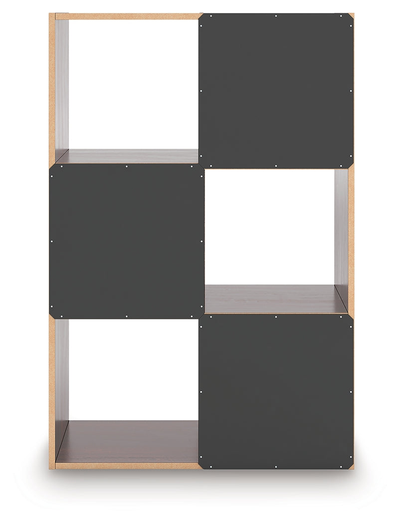 Glosmount Cherry/Light Brown Six Cube Organizer (Online Special Price) - Ornate Home