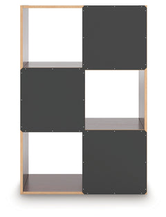 Glosmount Cherry/Light Brown Six Cube Organizer - Ornate Home