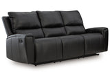 Glossmore Black Reclining Sofa - Ornate Home