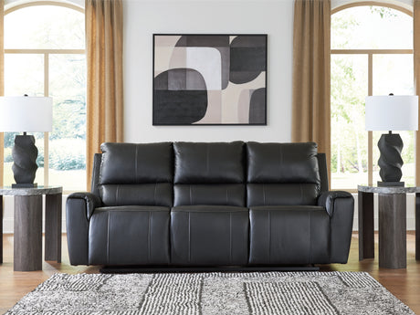 Glossmore Black Reclining Sofa - Ornate Home