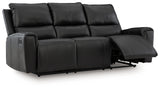 Glossmore Black Reclining Sofa - Ornate Home