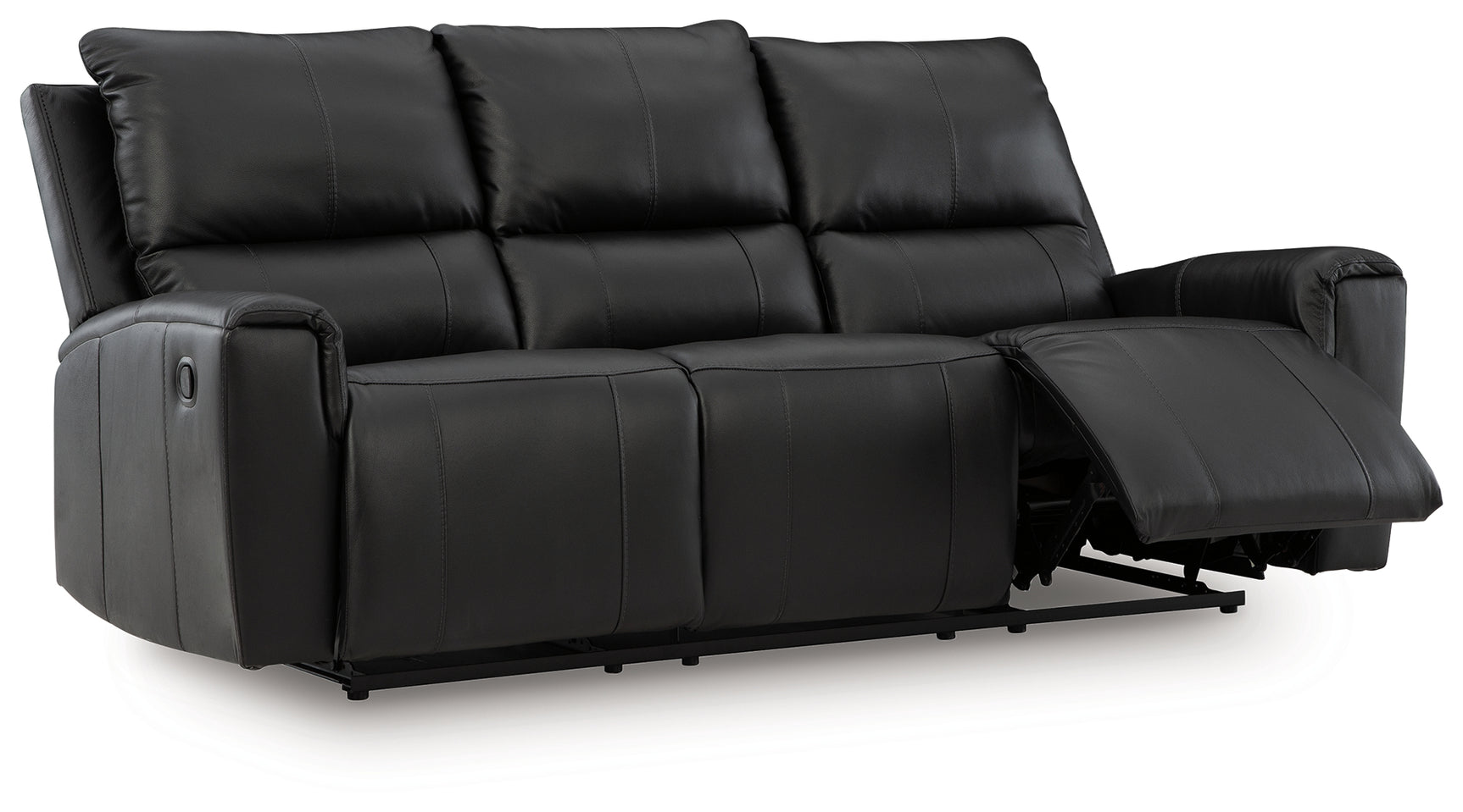 Glossmore Black Reclining Sofa - Ornate Home