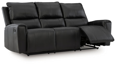 Glossmore Black Reclining Sofa - Ornate Home