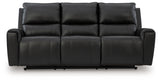 Glossmore Black Reclining Sofa - Ornate Home