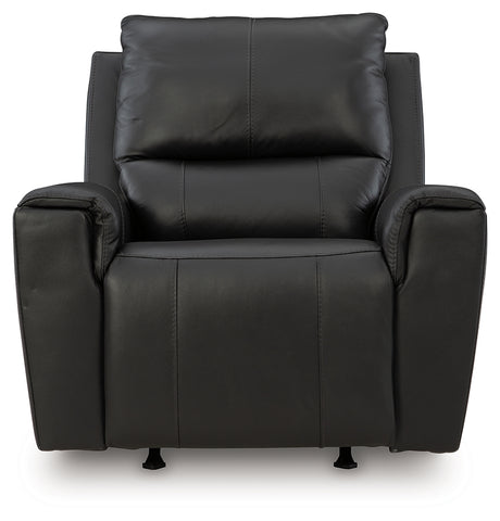 Glossmore Black Rocker Recliner - Ornate Home