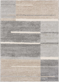 Glouster Taupe&Gray Lined Area Rug - Ornate Home