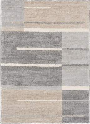 Glouster Taupe&Gray Lined Area Rug - Ornate Home