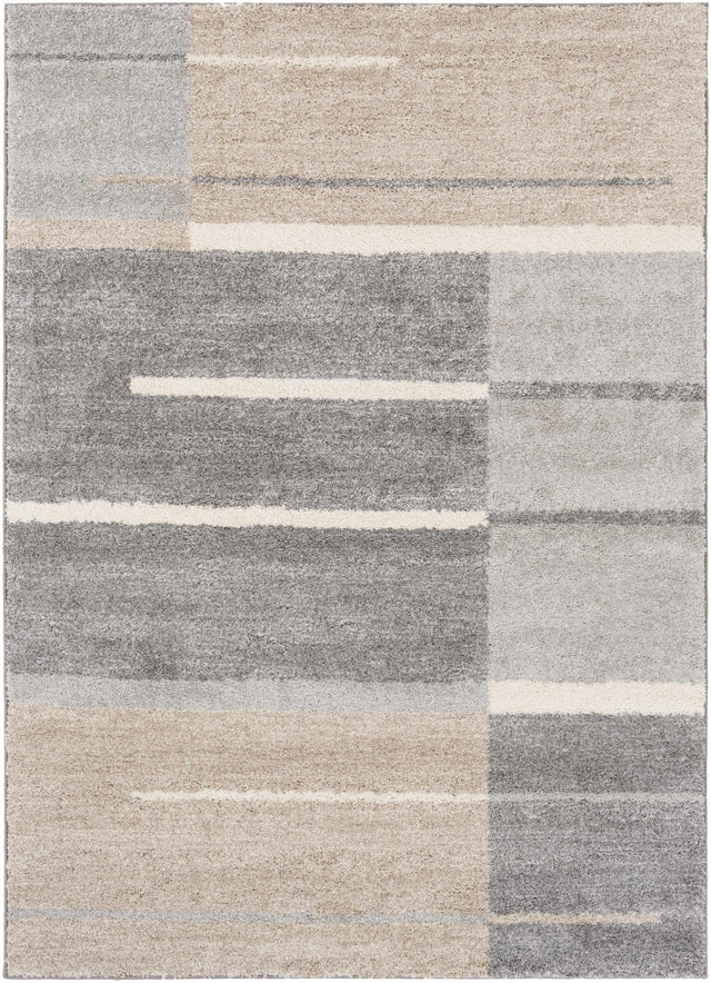 Glouster Taupe&Gray Lined Area Rug - Ornate Home