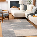 Glouster Taupe&Gray Lined Area Rug - Ornate Home