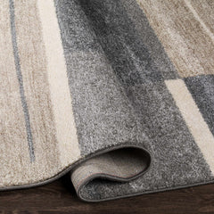 Glouster Taupe&Gray Lined Area Rug - Ornate Home