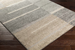 Glouster Taupe&Gray Lined Area Rug - Ornate Home