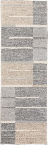 Glouster Taupe&Gray Lined Area Rug - Ornate Home