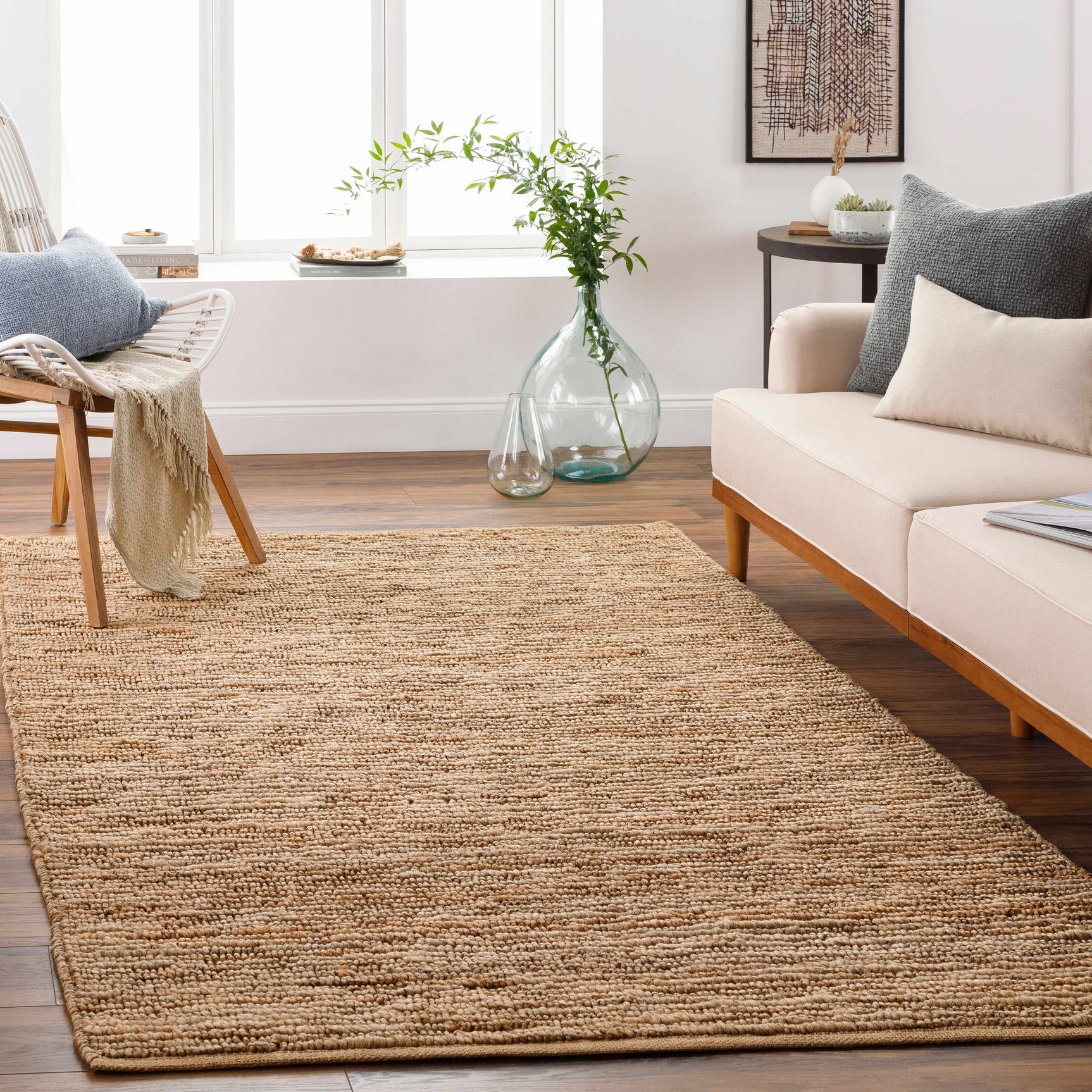 Glover Natural Braided Jute Carpet - Ornate Home