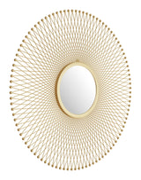 Glow Gold Round Mirror