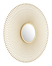Glow Gold Round Mirror - Ornate Home