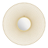 Glow Gold Round Mirror