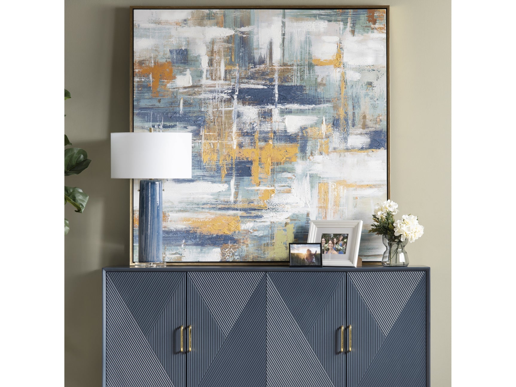 Go Green Blue/Green Canvas