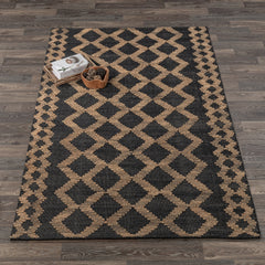 Gobi Black/Natural Rug - Ornate Home