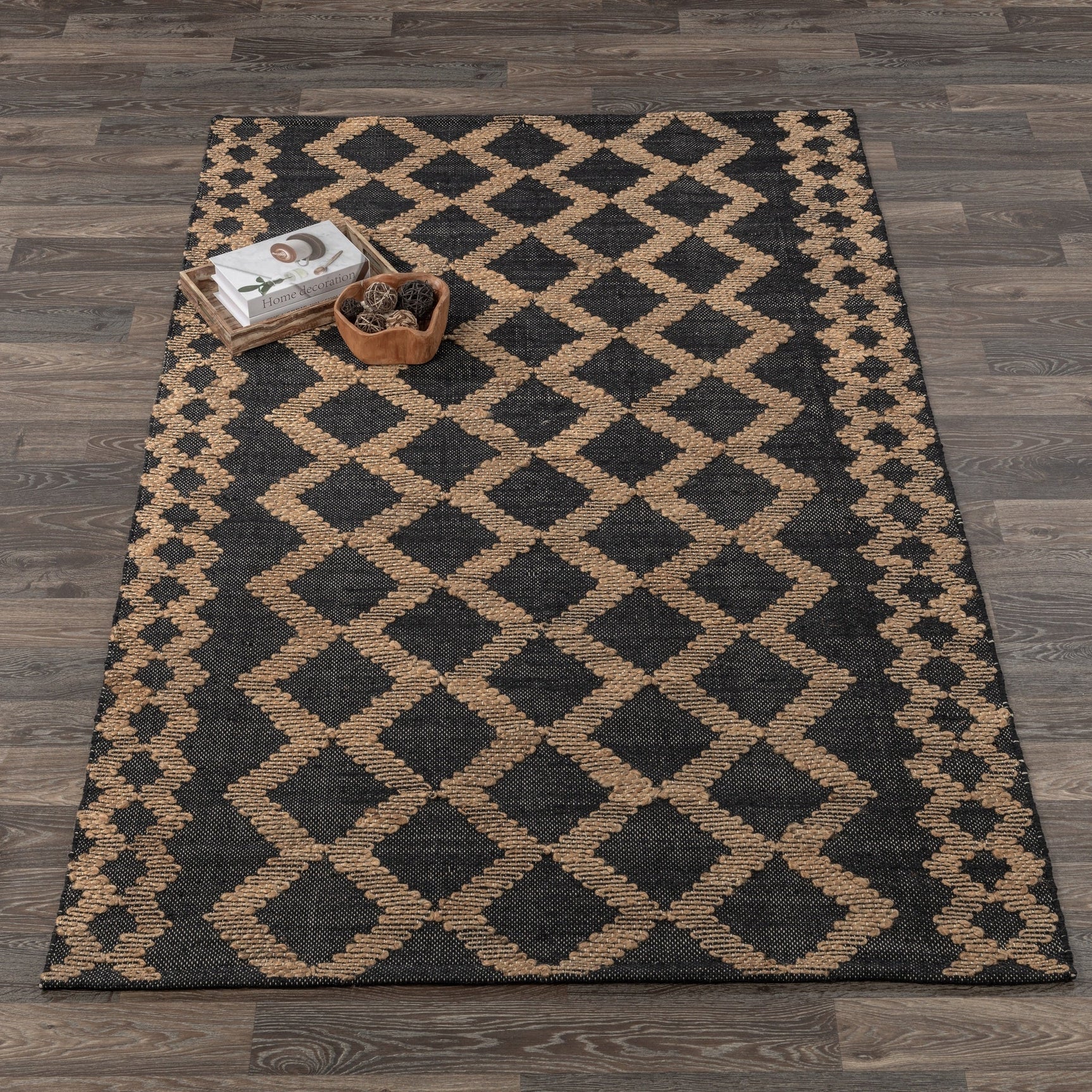 Gobi Black/Natural Rug - Ornate Home