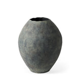Gobi Gray Small Ceramic Oval Vase - Ornate Home