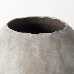 Gobi Tan Large Ceramic Oval Vase - Ornate Home