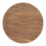 Goblet Brown & White Side Table