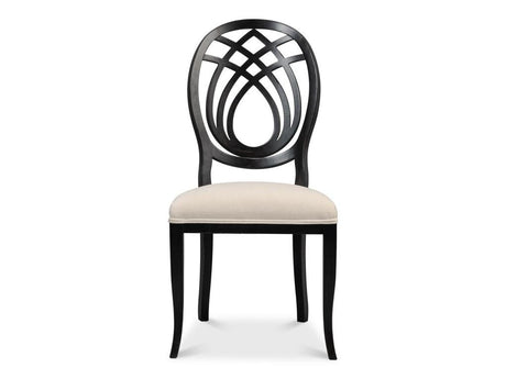 Goccia Black Side Chair (Set of 2) - Ornate Home