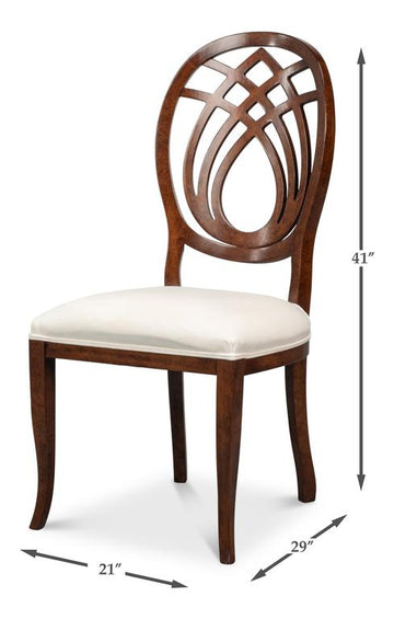 Goccia Tan Side Chair (Set of 2) - Ornate Home