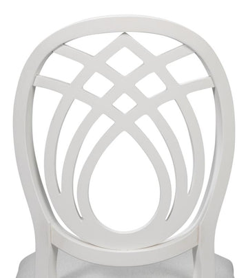 Goccia White Side Chair (Set of 2) - Ornate Home