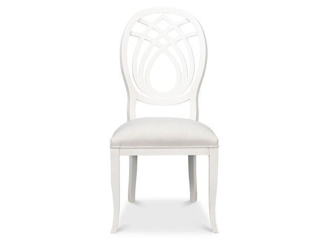 Goccia White Side Chair (Set of 2) - Ornate Home