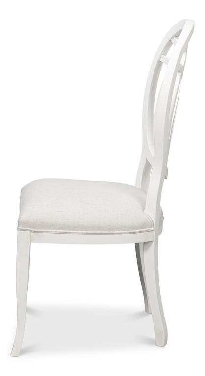 Goccia White Side Chair (Set of 2) - Ornate Home