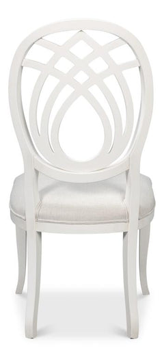 Goccia White Side Chair (Set of 2) - Ornate Home