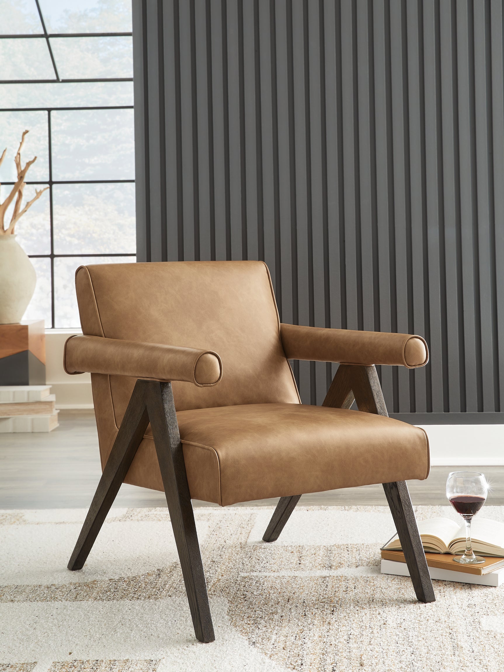 Goda Caramel Accent Chair - Ornate Home