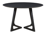 Godenza Black Round Dining Table - Ornate Home